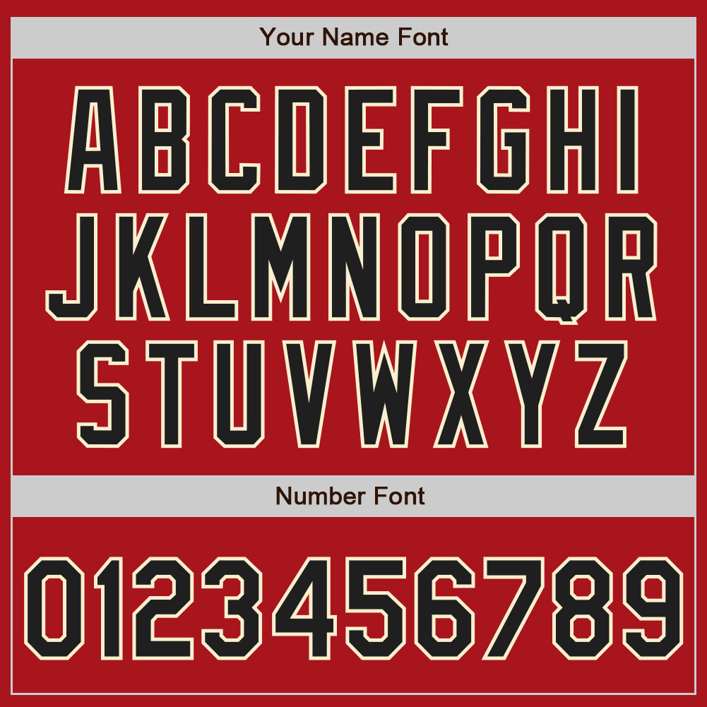 Custom Red Black-Cream Authentic Raglan Sleeves Baseball Jersey - Sky-Custom