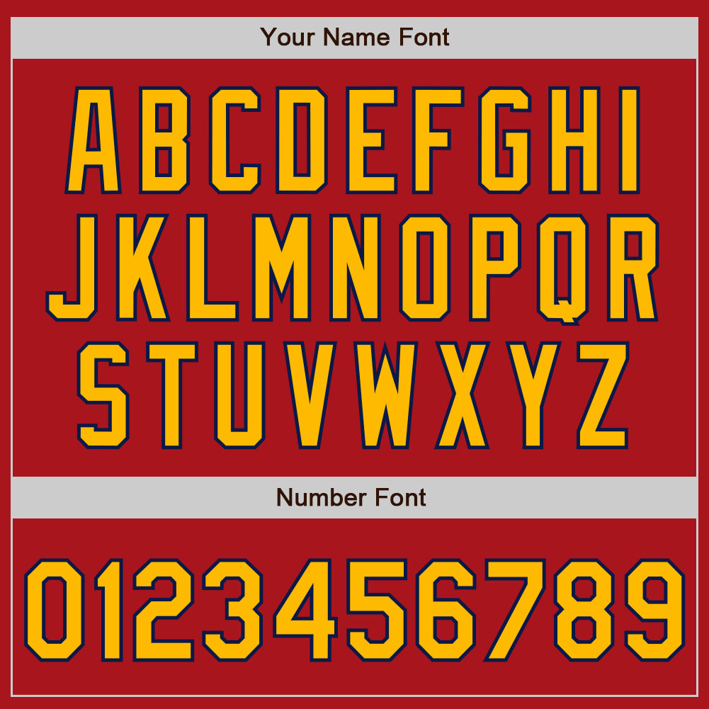 Custom Red Gold-Navy Authentic Raglan Sleeves Baseball Jersey - Sky-Custom