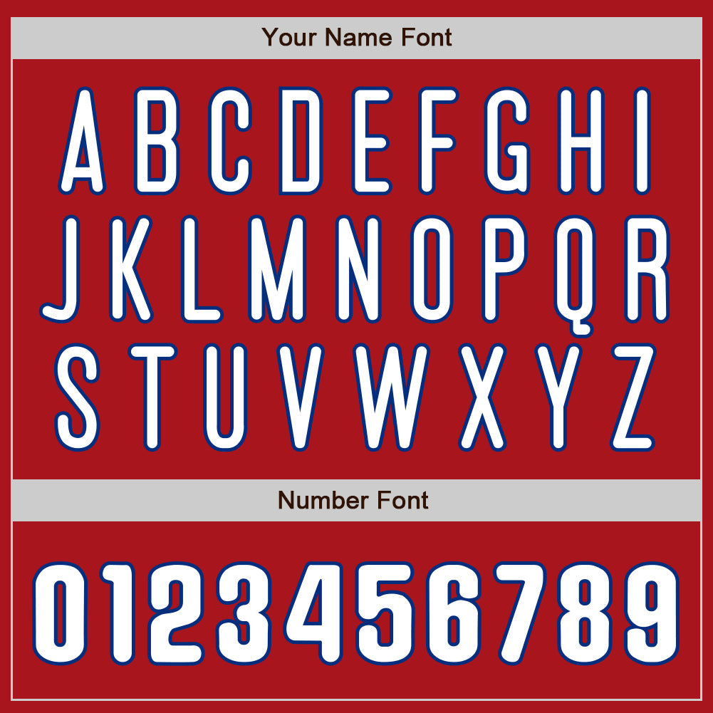 Custom Red White-Royal Authentic Raglan Sleeves Baseball Jersey - Sky-Custom