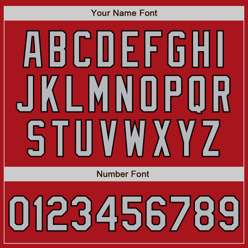 Custom Red Gray-Black Authentic Raglan Sleeves Baseball Jersey - Sky-Custom