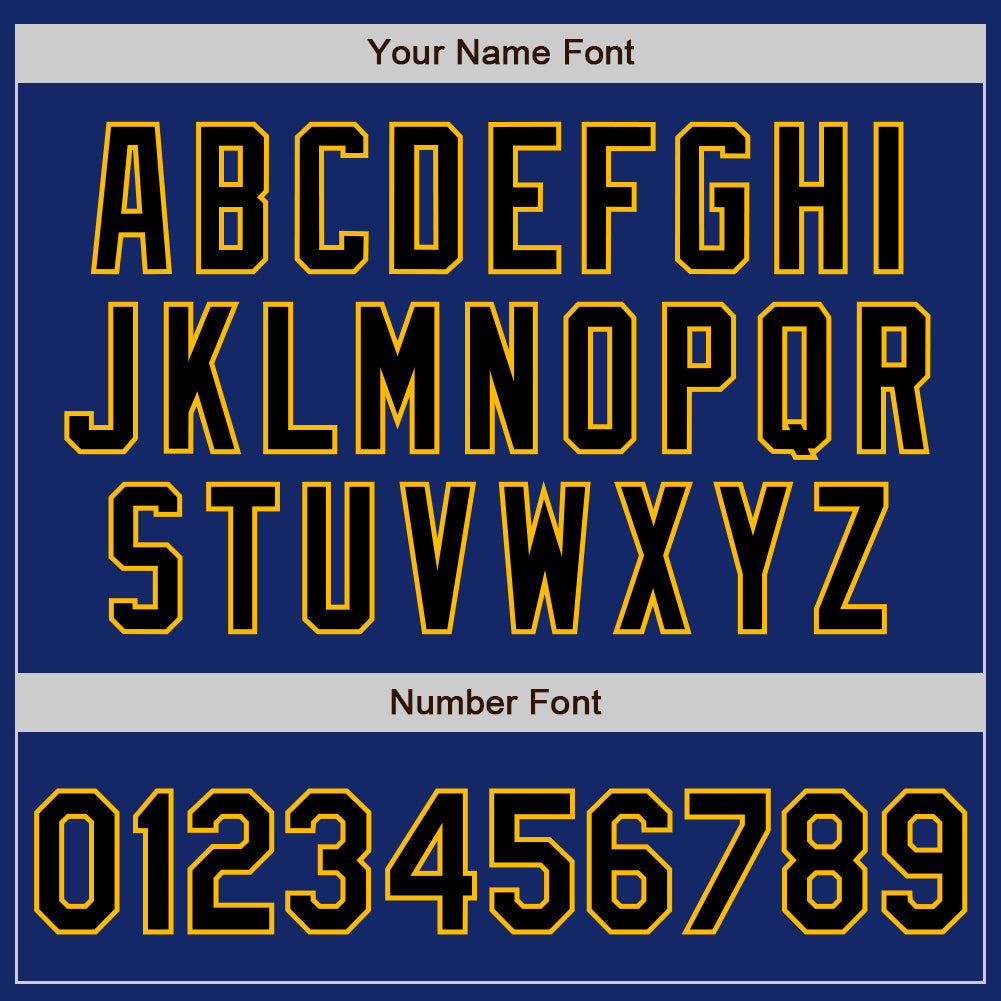 Custom Royal Black-Gold Authentic Raglan Sleeves Baseball Jersey - Sky-Custom