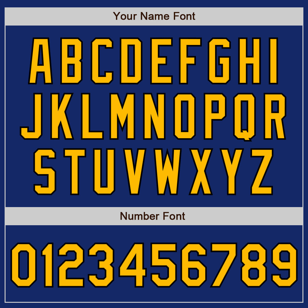 Custom Royal Gold-Black Authentic Raglan Sleeves Baseball Jersey - Sky-Custom