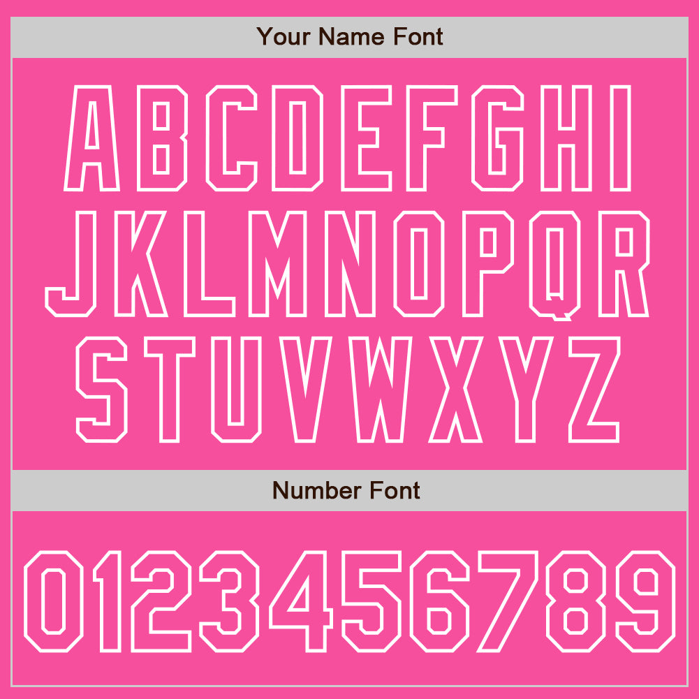 Custom Pink White Authentic Raglan Sleeves Baseball Jersey - Sky-Custom