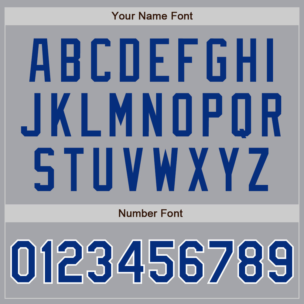 Custom Gray Royal-White Authentic Raglan Sleeves Baseball Jersey - Sky-Custom