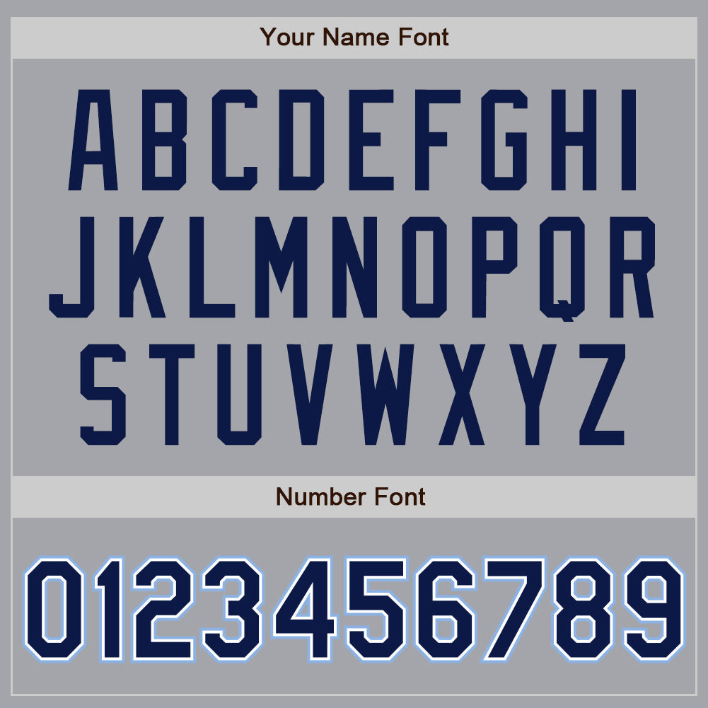 Custom Gray Navy-Light Blue Authentic Raglan Sleeves Baseball Jersey - Sky-Custom