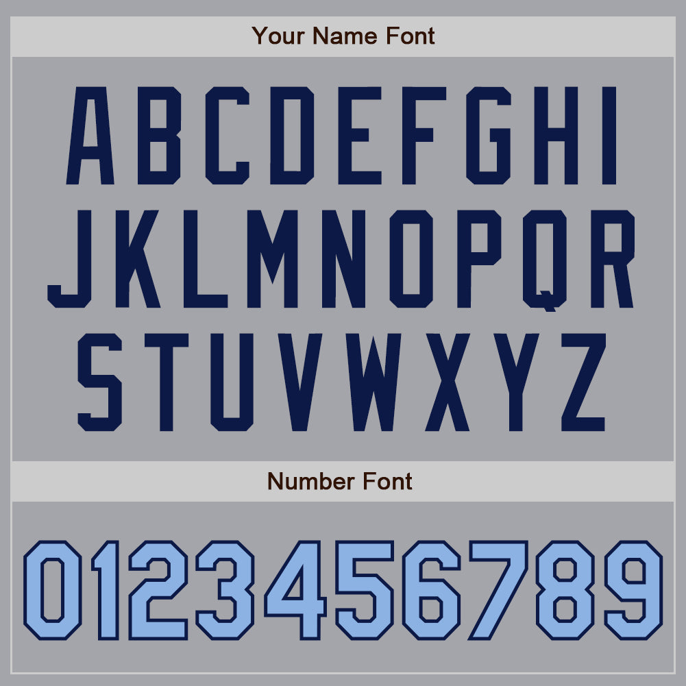 Custom Gray Light Blue-Navy Authentic Raglan Sleeves Baseball Jersey - Sky-Custom