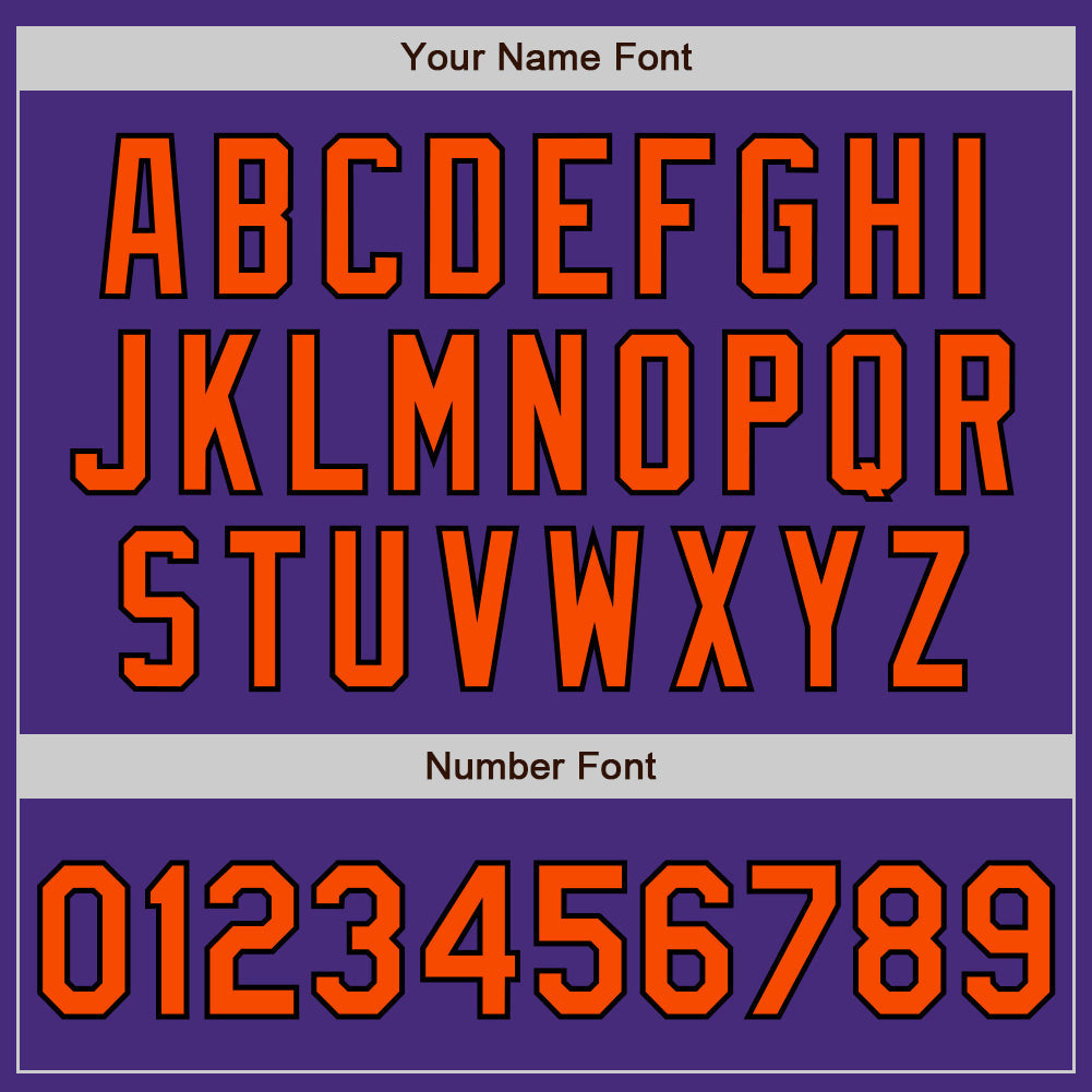 Custom Purple Orange-Black Authentic Raglan Sleeves Baseball Jersey - Sky-Custom