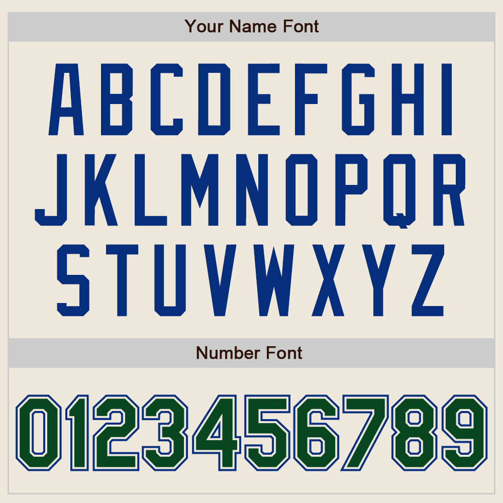 Custom Cream Green-Royal Authentic Raglan Sleeves Baseball Jersey - Sky-Custom