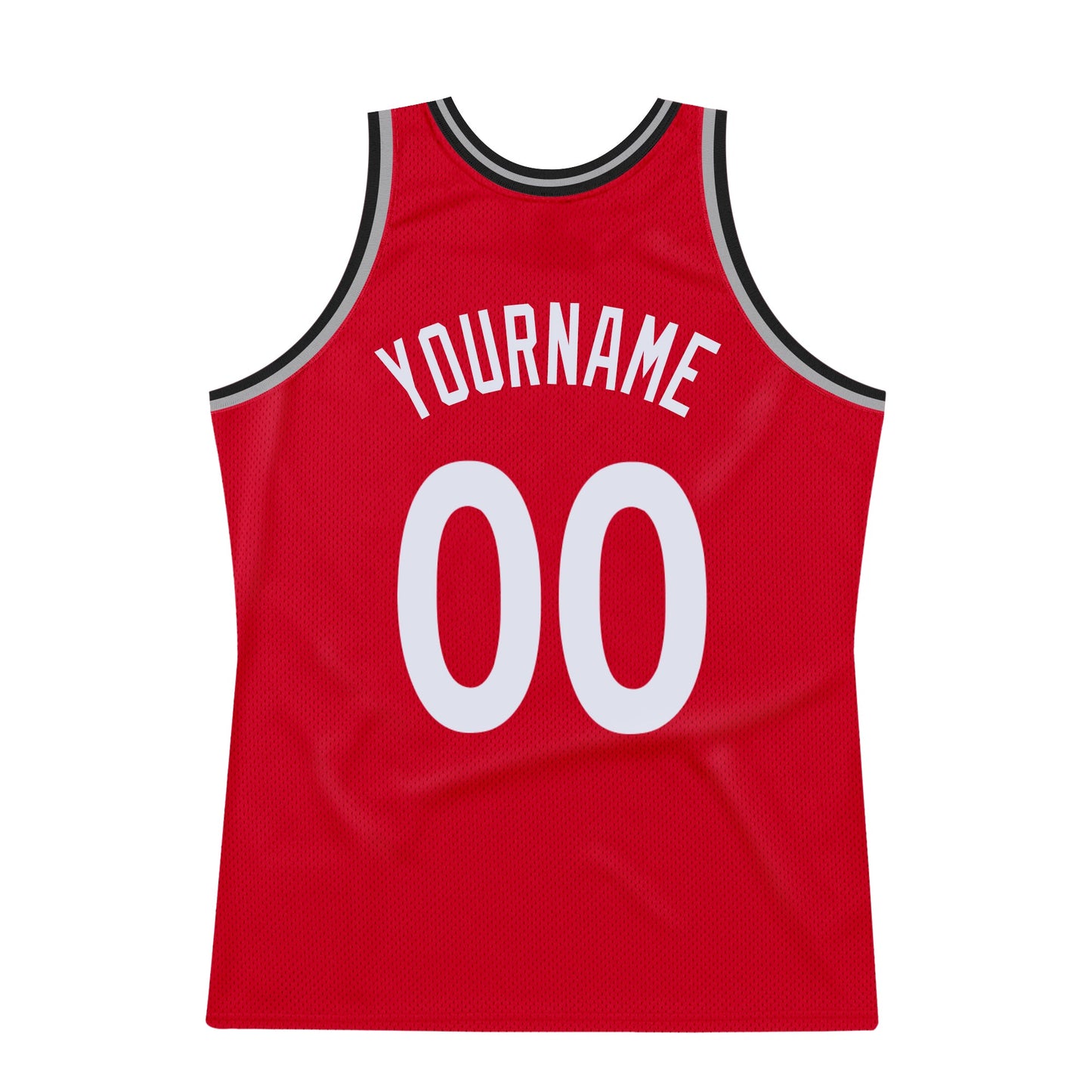 Custom Red White-Black Authentic Throwback Basketball Jersey - Sky-Custom