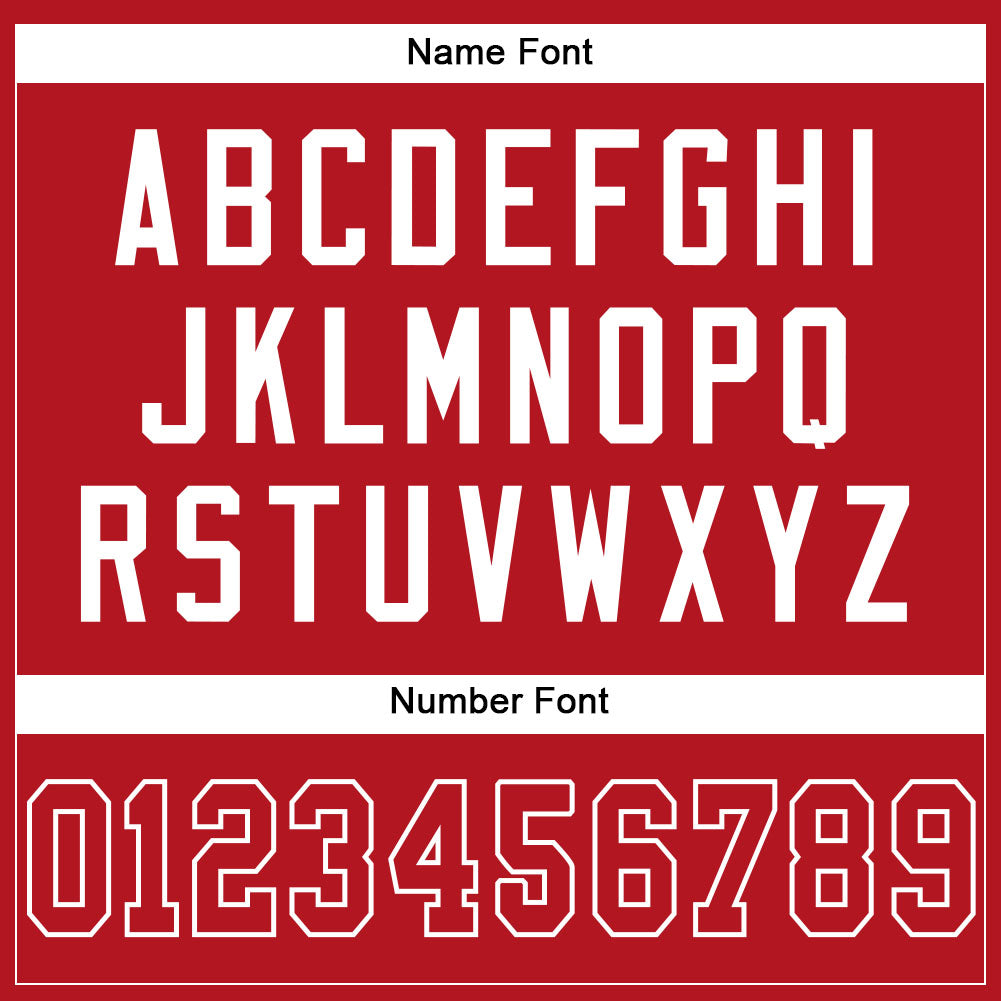 Custom Red Red-White Mesh Authentic Football Jersey - Sky-Custom