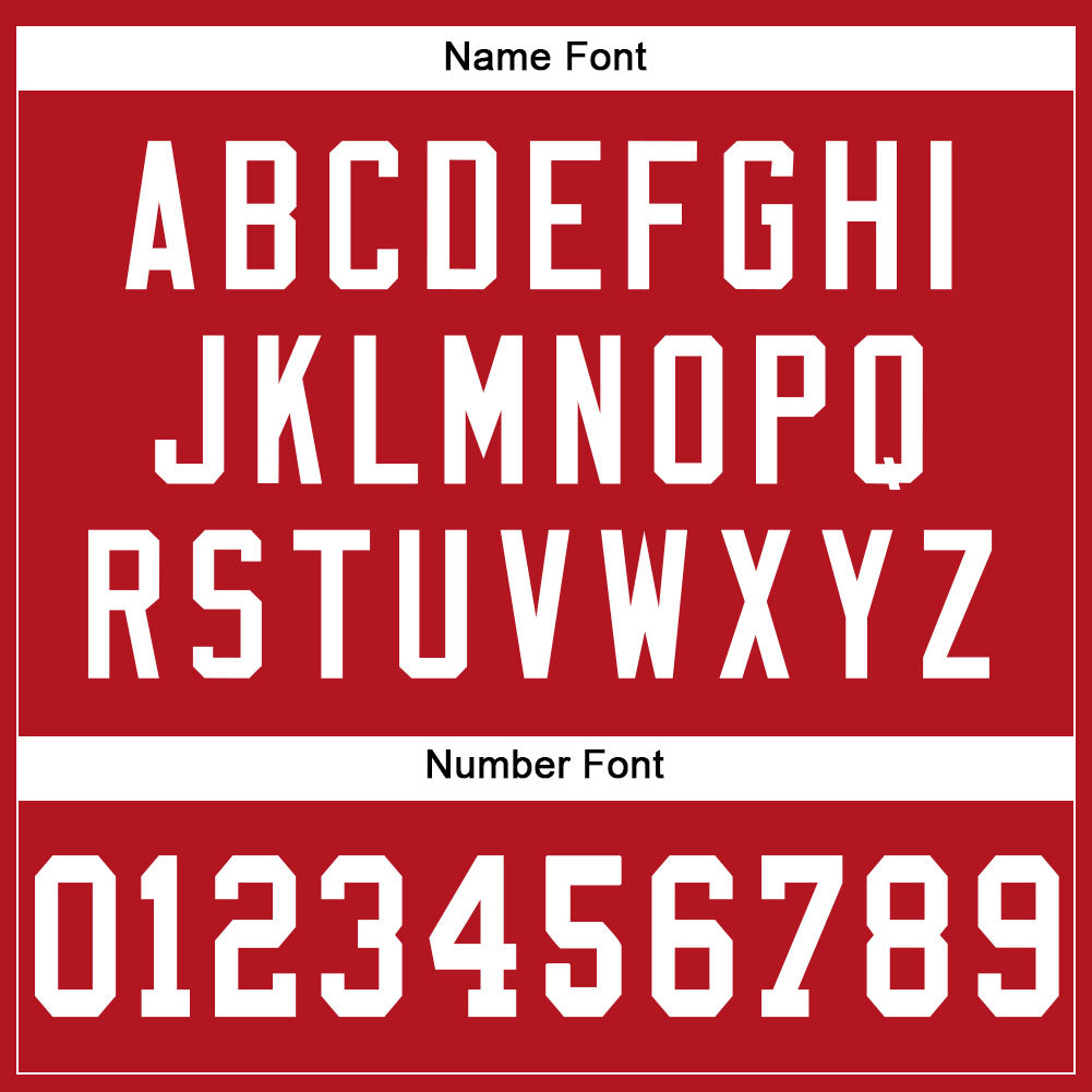 Custom Red White Mesh Authentic Football Jersey - Sky-Custom