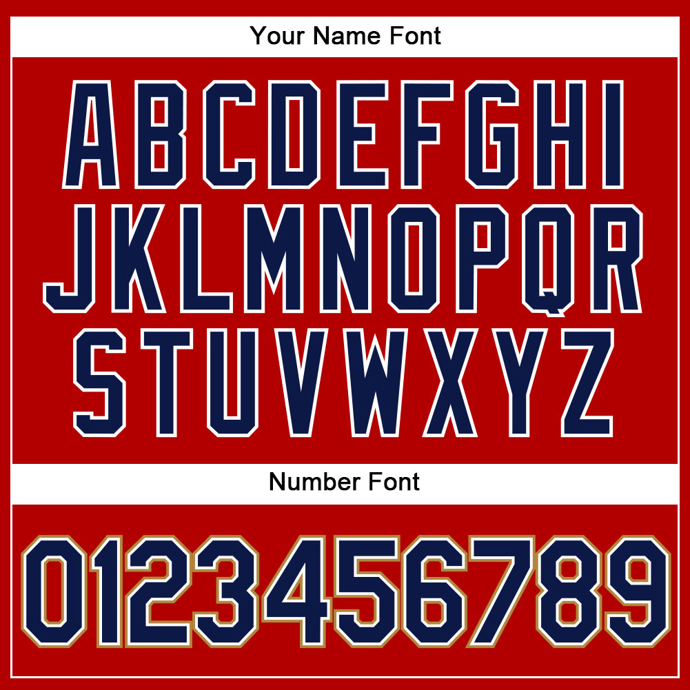 Custom Red Navy-Old Gold Authentic Sleeveless Baseball Jersey - Sky-Custom