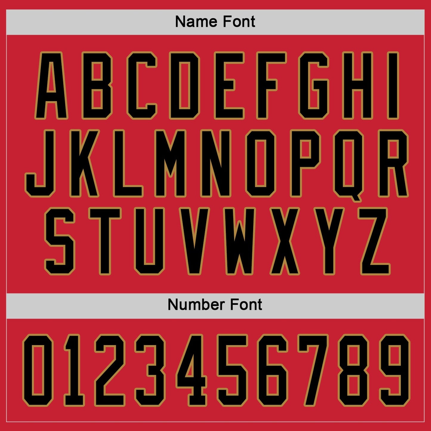 Custom Red Black-Old Gold Hockey Jersey - Sky-Custom