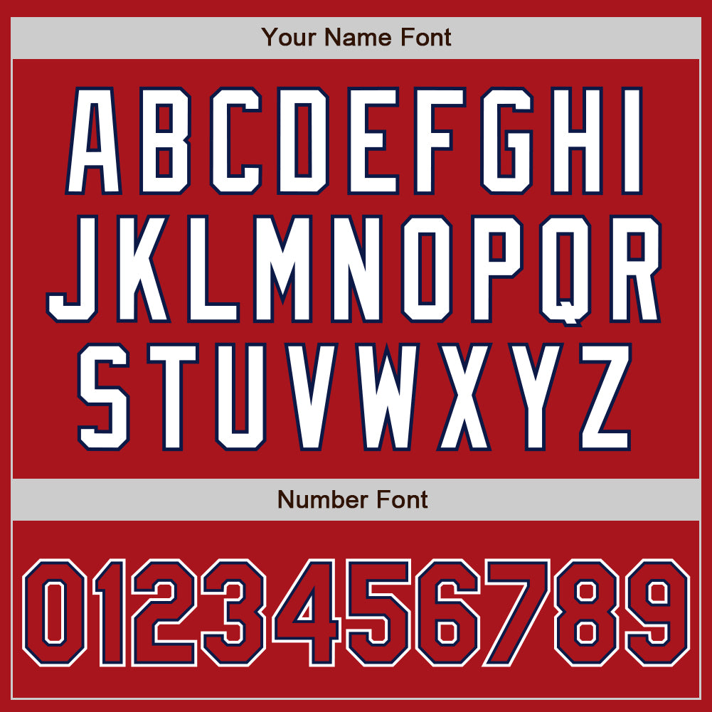 Custom Red Red-Navy Authentic Baseball Jersey - Sky-Custom