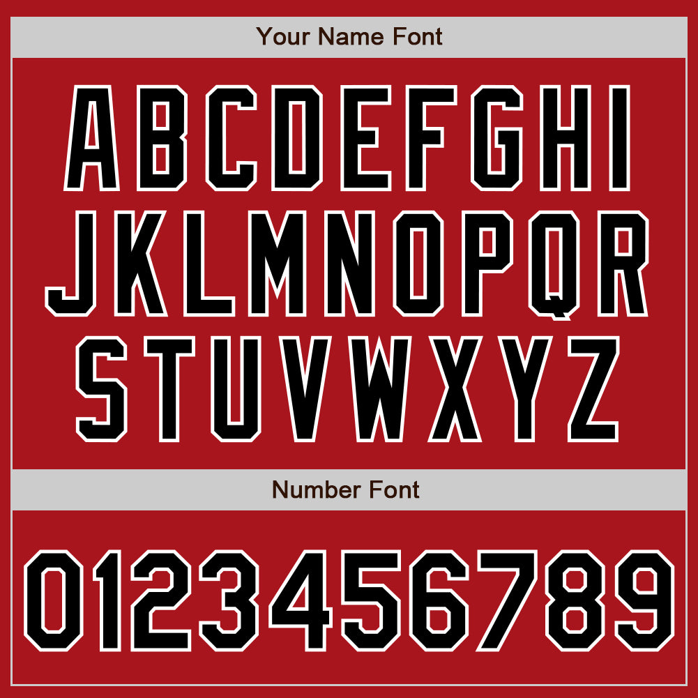 Custom Red Black-White Authentic Baseball Jersey - Sky-Custom