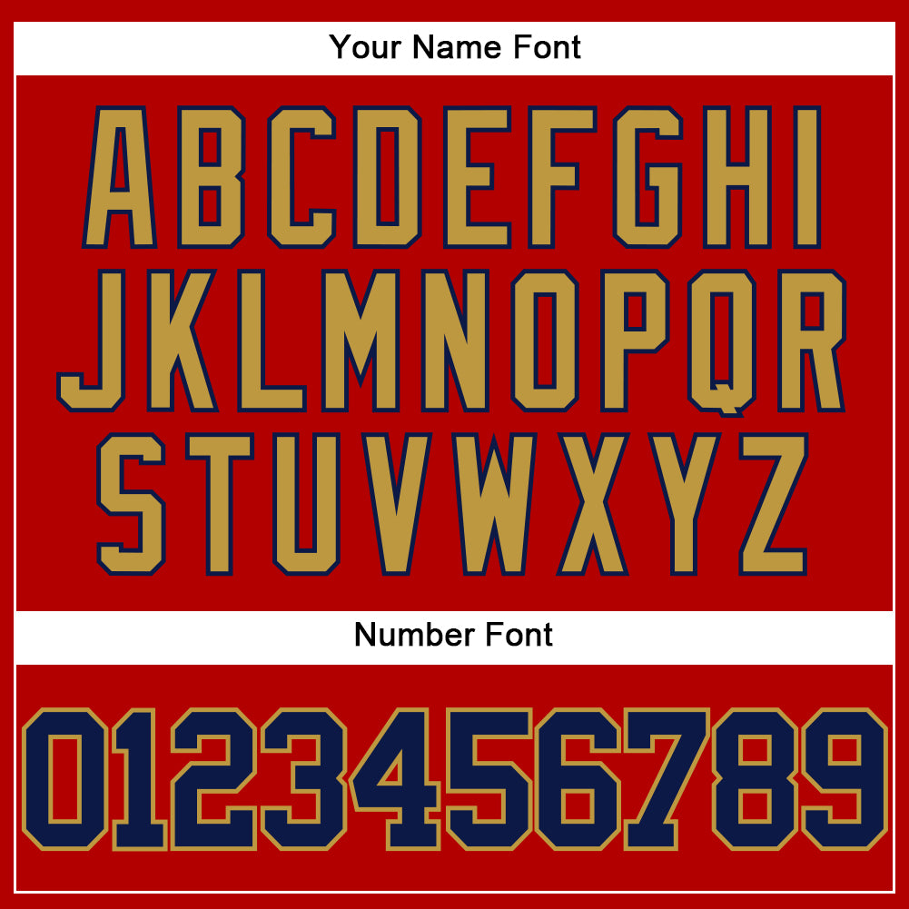 Custom Red Navy-Old Gold Authentic Baseball Jersey - Sky-Custom