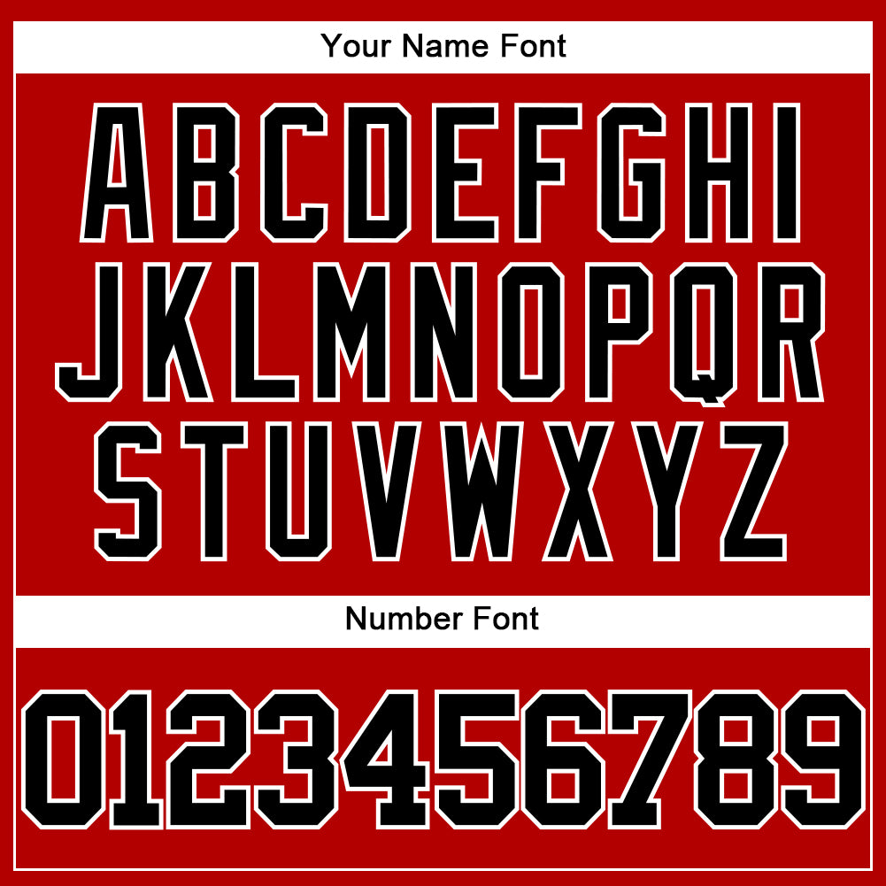 Custom Red Black-White Authentic Baseball Jersey - Sky-Custom