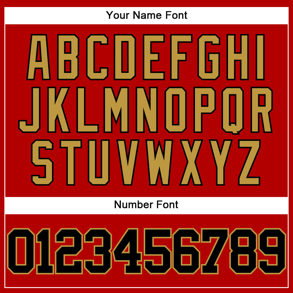 Custom Red Black-Old Gold Authentic Baseball Jersey - Sky-Custom