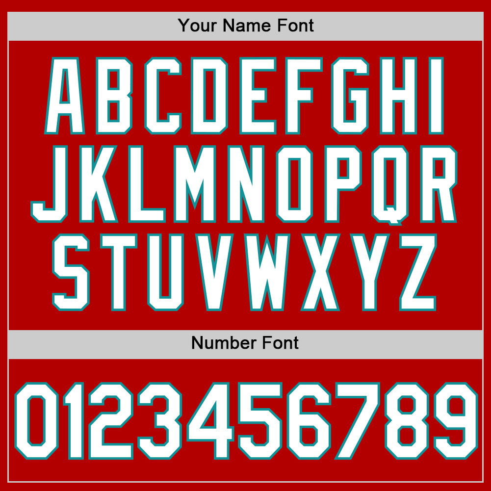 Custom Red White-Teal Authentic Throwback Baseball Jersey - Sky-Custom