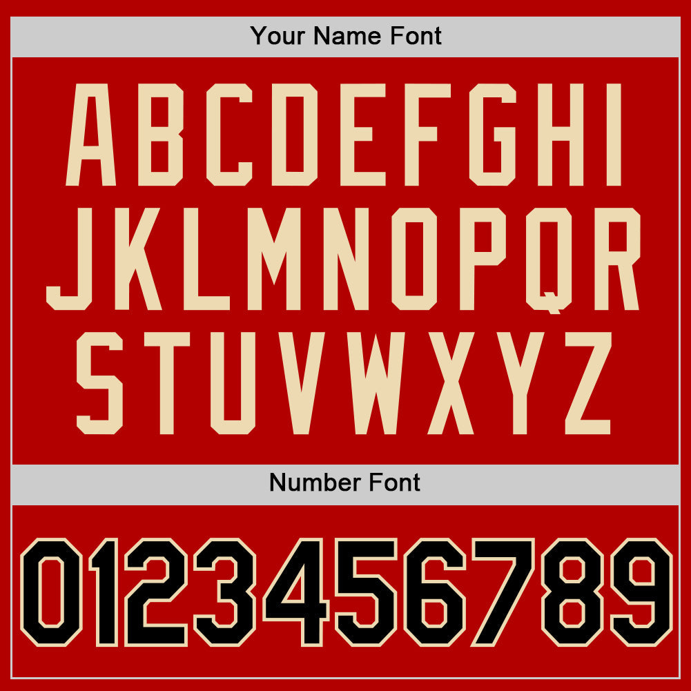 Custom Red Black-Cream Authentic Throwback Baseball Jersey - Sky-Custom