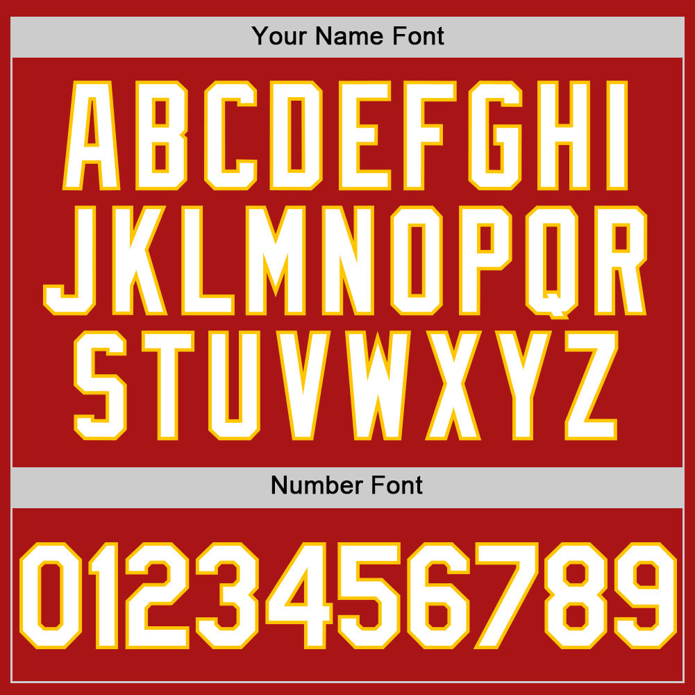 Custom Red White-Yellow Mesh Authentic Throwback Baseball Jersey - Sky-Custom