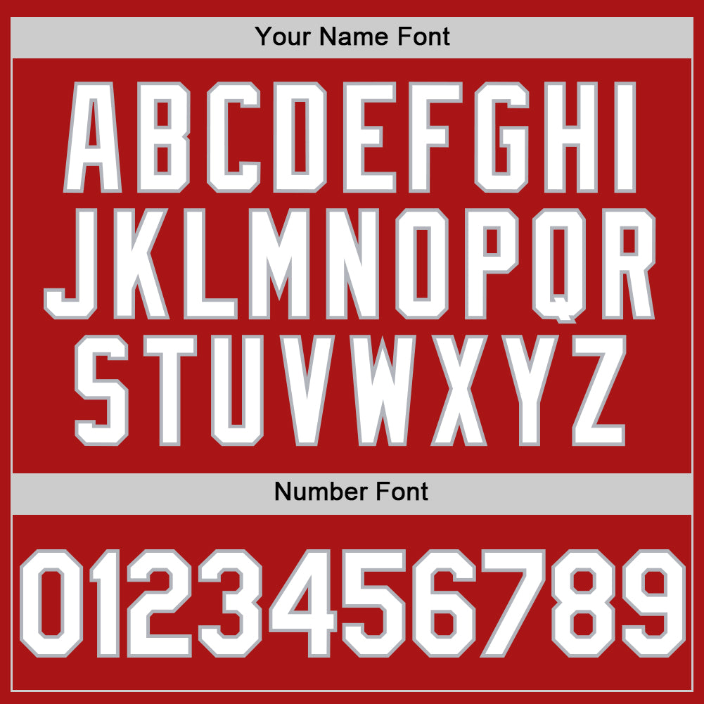 Custom Red White-Gray Mesh Authentic Throwback Baseball Jersey - Sky-Custom