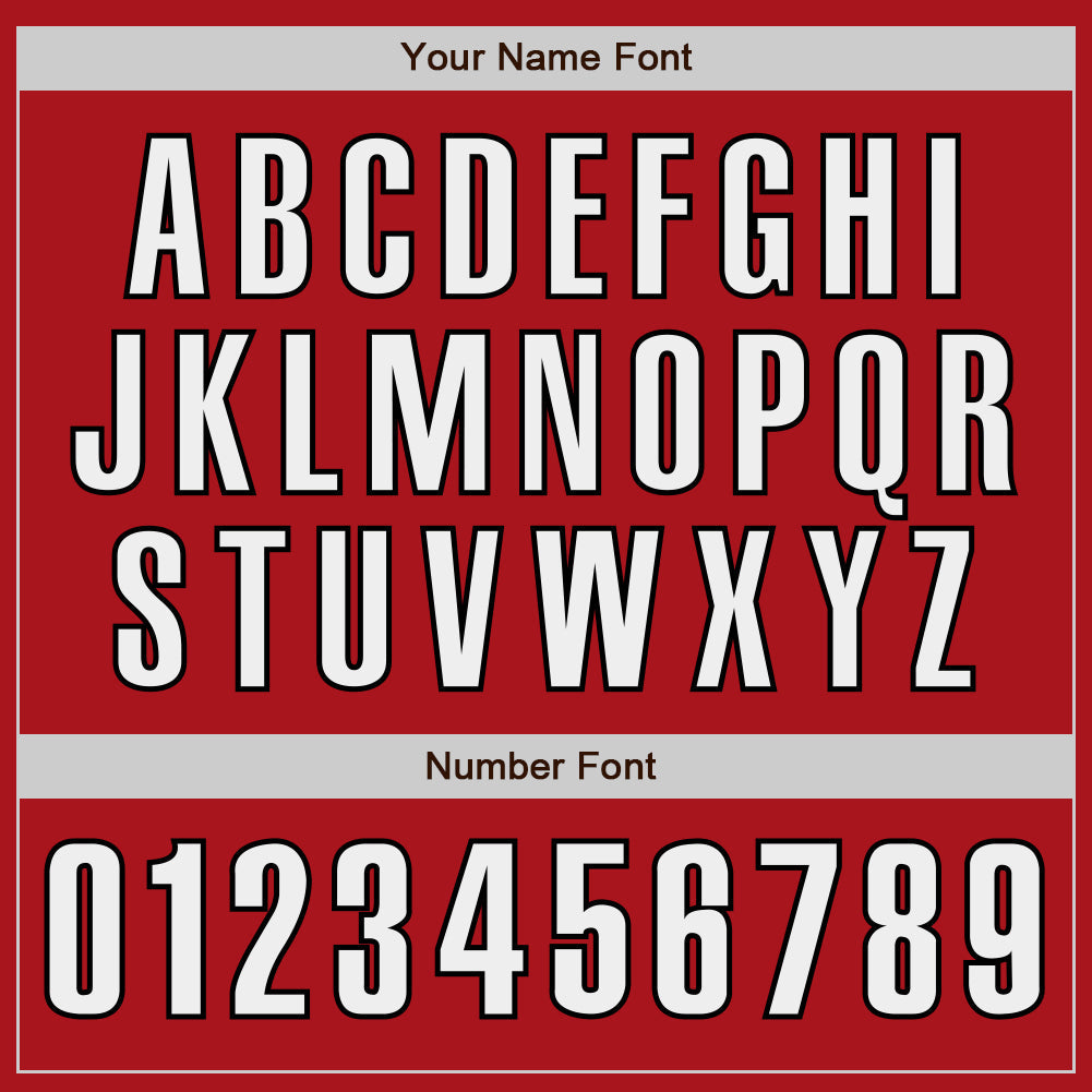 Custom Red White-Black Authentic Baseball Jersey - Sky-Custom