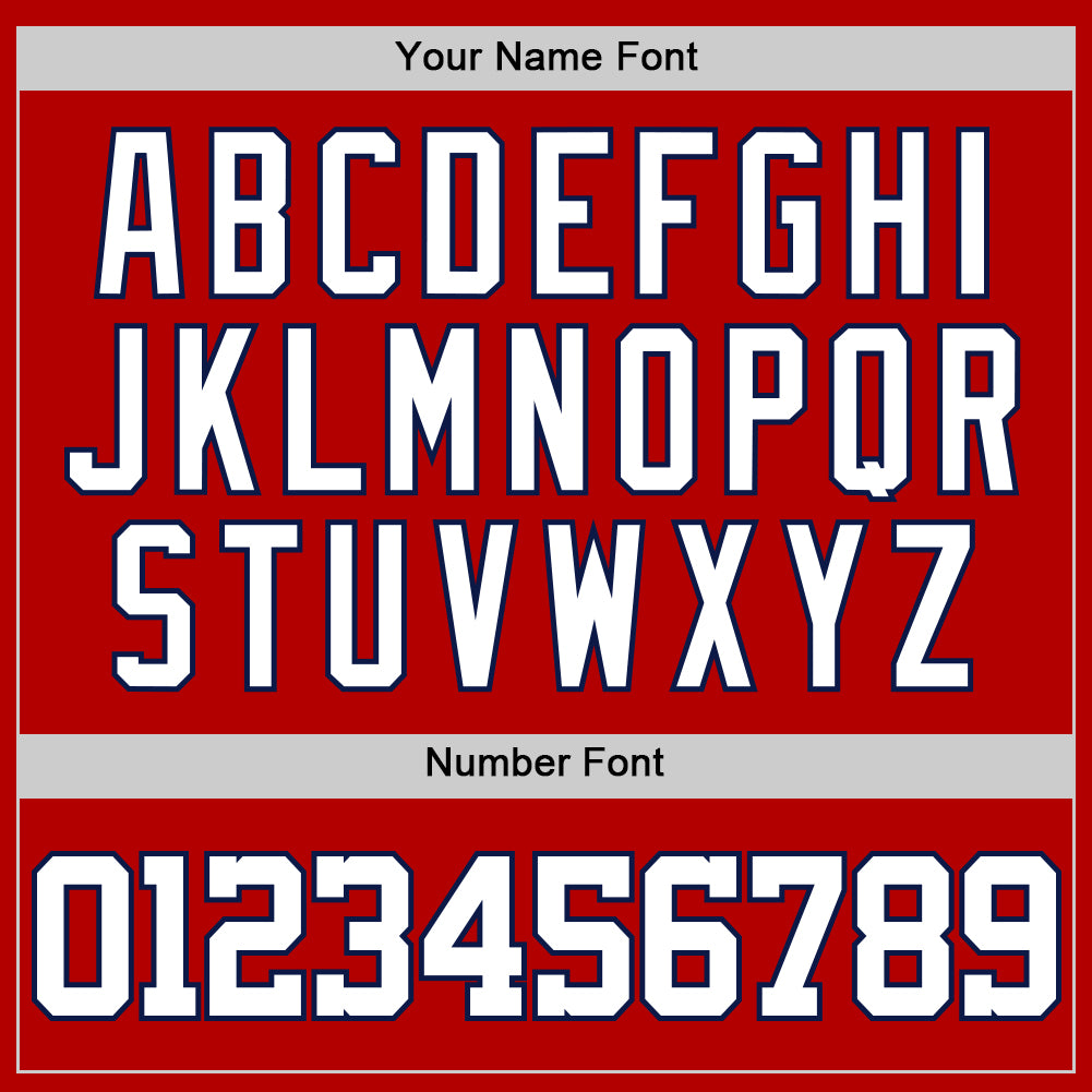 Custom Red White-Navy Authentic Baseball Jersey - Sky-Custom