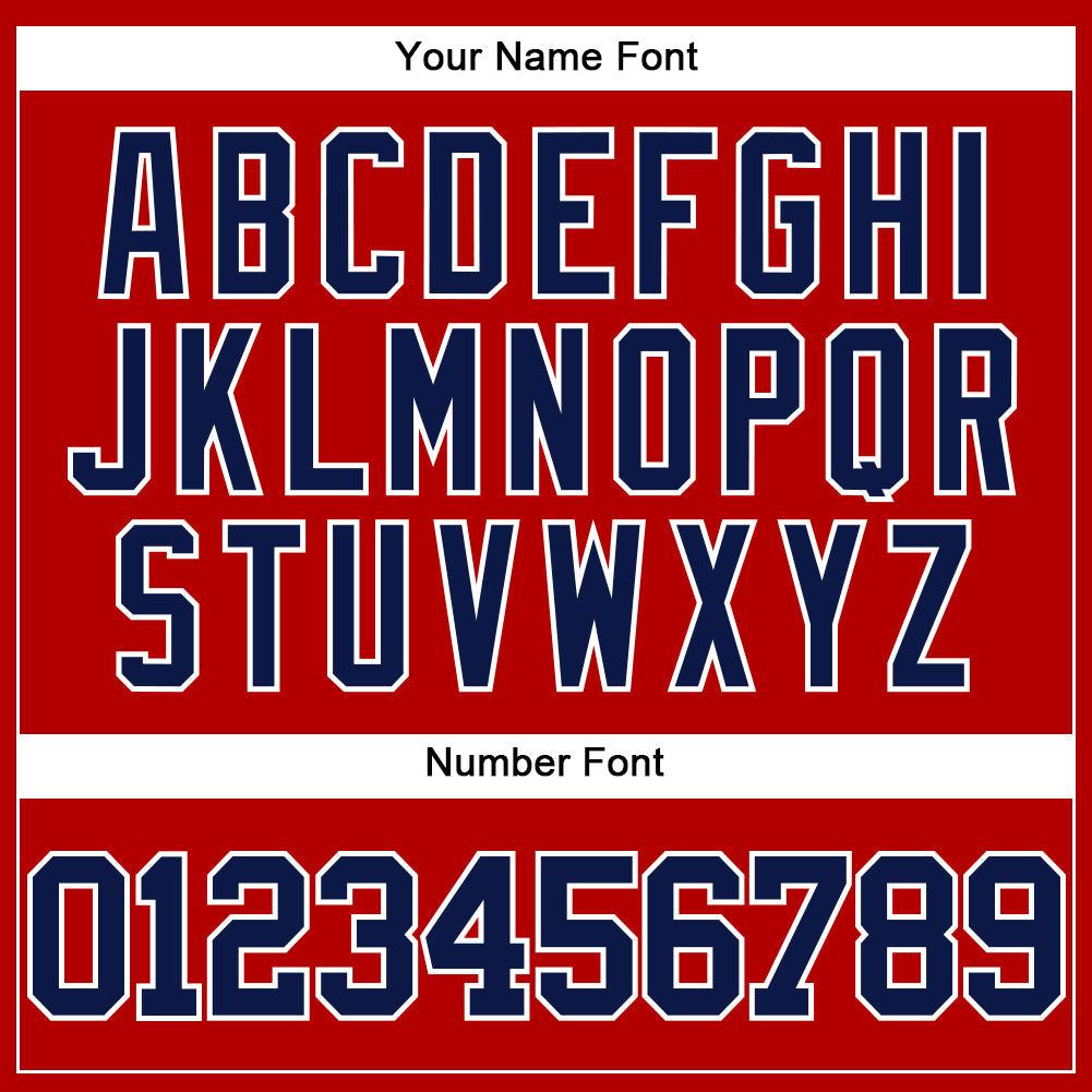 Custom Red Navy-White Mesh Authentic Throwback Baseball Jersey - Sky-Custom