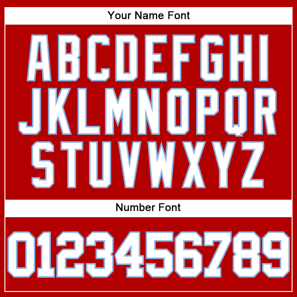 Custom Red White-Light Blue Mesh Authentic Throwback Baseball Jersey - Sky-Custom