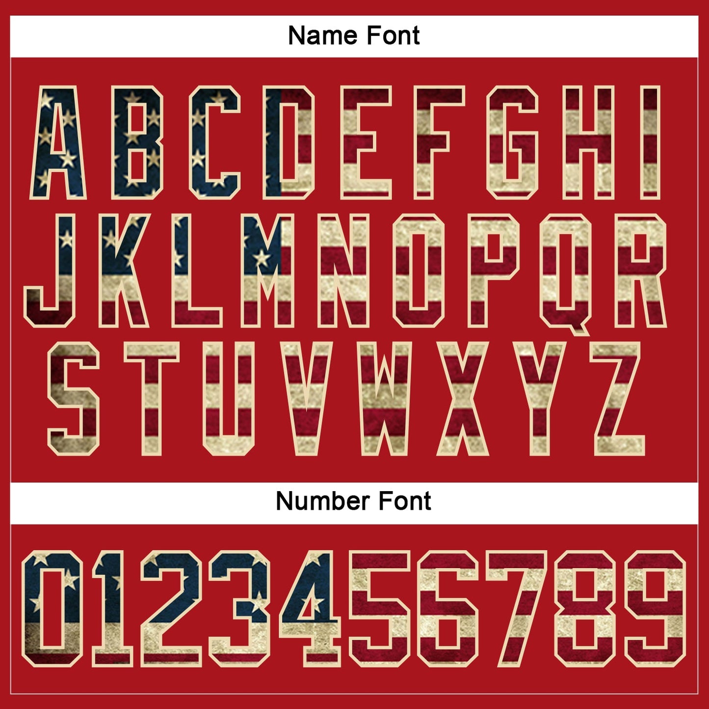 Custom Red Vintage USA Flag Cream-Black Hockey Lace Neck Jersey - Sky-Custom