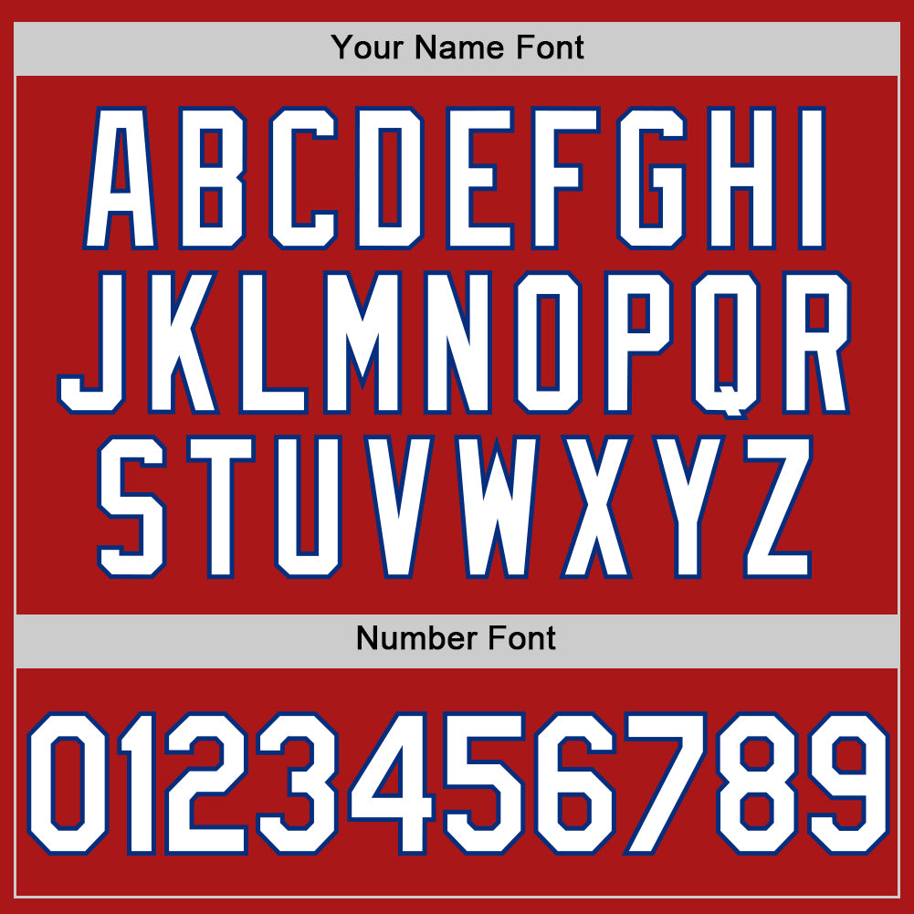 Custom Red White-Royal Authentic Throwback Baseball Jersey - Sky-Custom