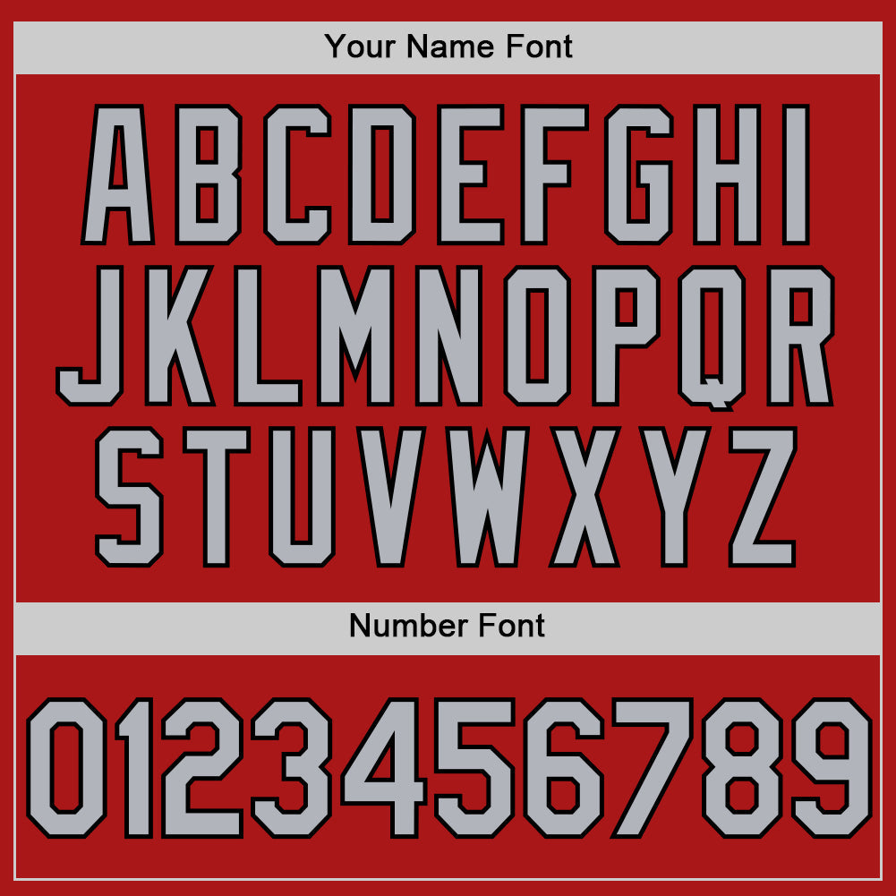 Custom Red Gray-Black Authentic Throwback Baseball Jersey - Sky-Custom