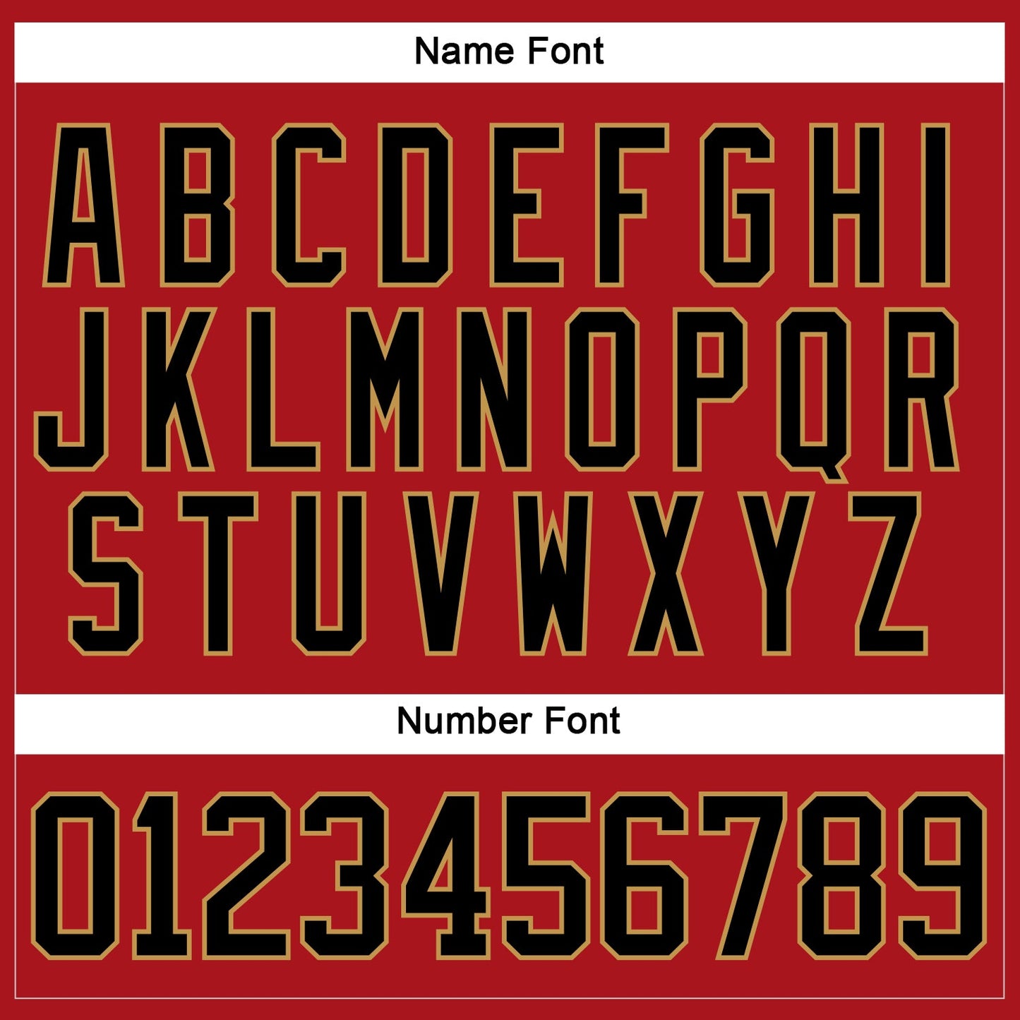 Custom Red Black-Old Gold Hockey Jersey - Sky-Custom