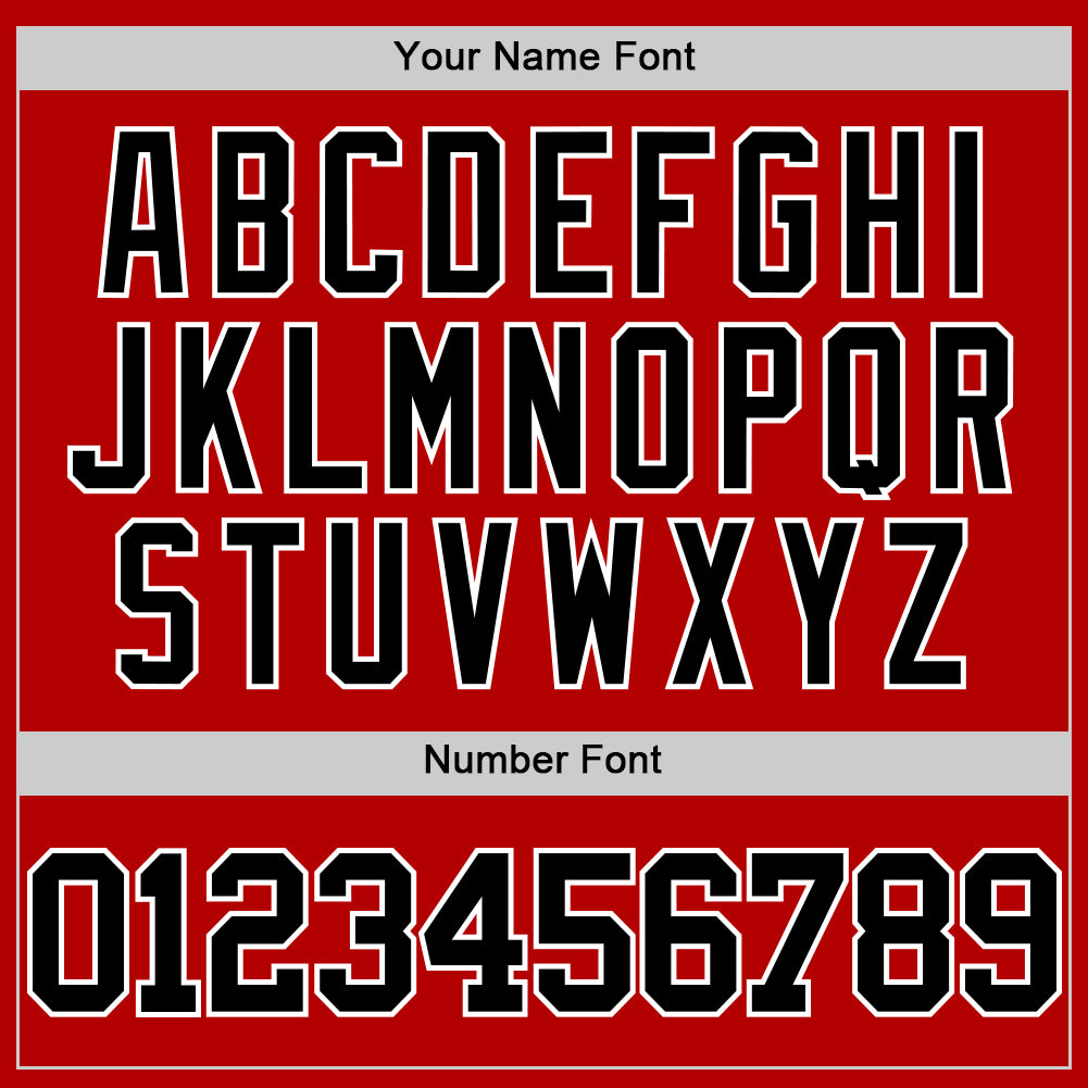 Custom Red Black-White Authentic Throwback Basketball Jersey - Sky-Custom