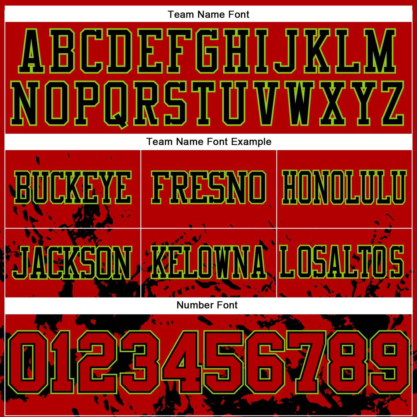 Custom Red Black-Neon Green Splash Mesh Authentic Football Jersey - Sky-Custom