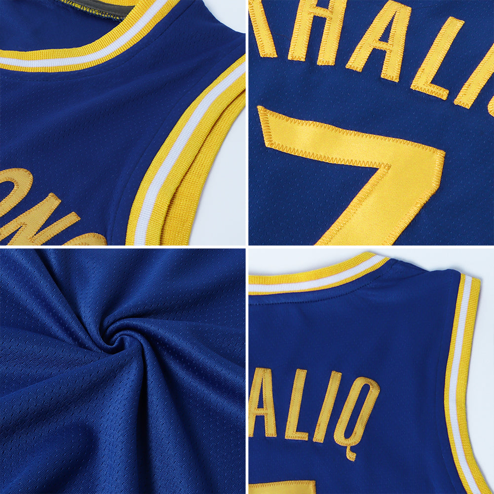 Custom Royal Gray-Red Authentic Throwback Basketball Jersey - Sky-Custom
