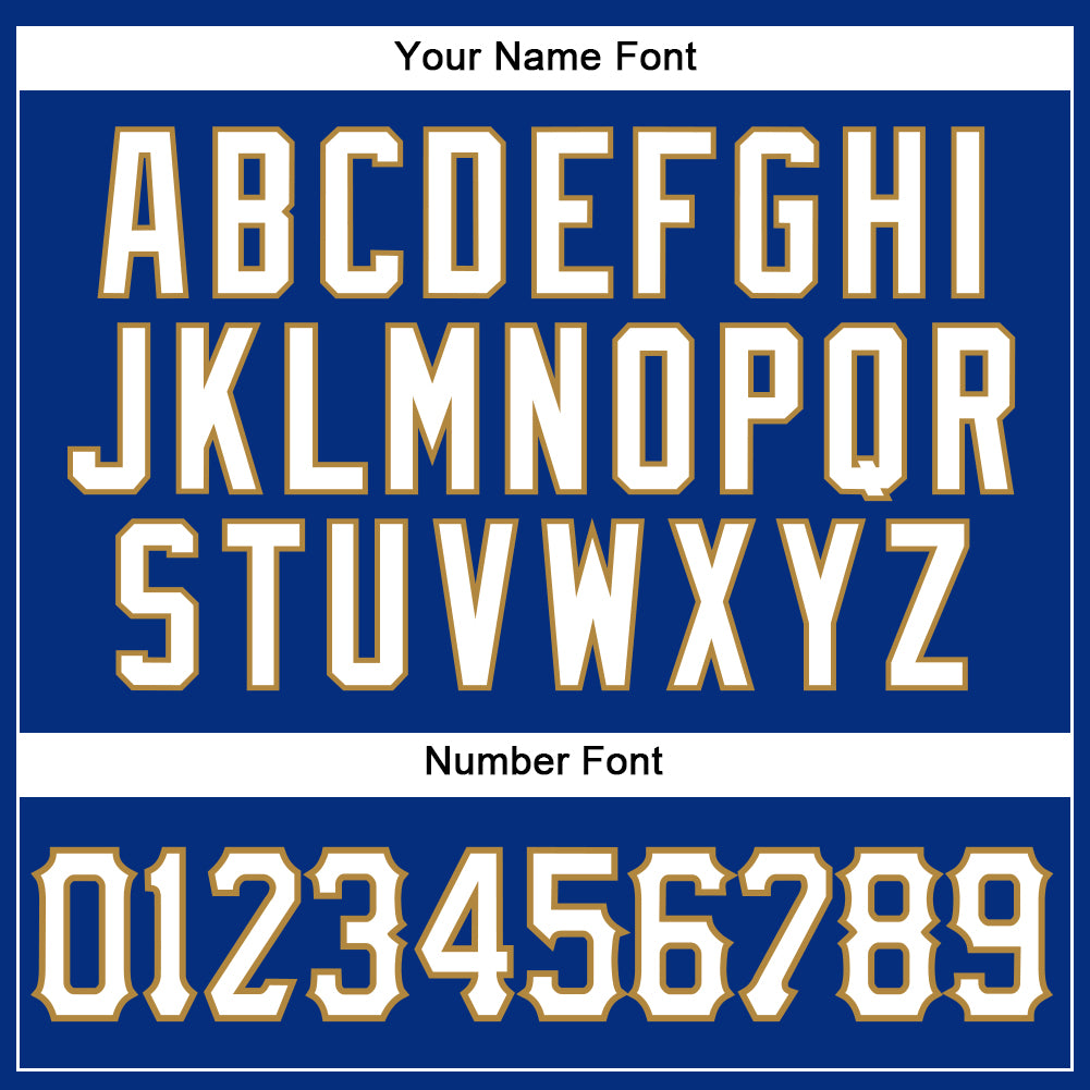 Custom Royal White-Old Gold Authentic Sleeveless Baseball Jersey - Sky-Custom