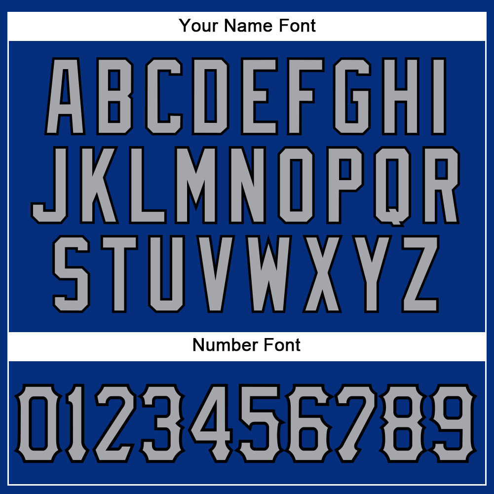 Custom Royal Gray-Black Authentic Sleeveless Baseball Jersey - Sky-Custom