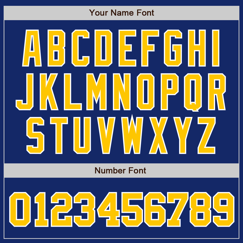 Custom Royal Gold-White Authentic Baseball Jersey - Sky-Custom