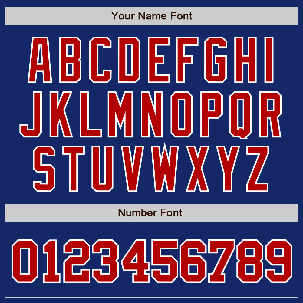 Custom Royal Red White-Gold Authentic Baseball Jersey - Sky-Custom