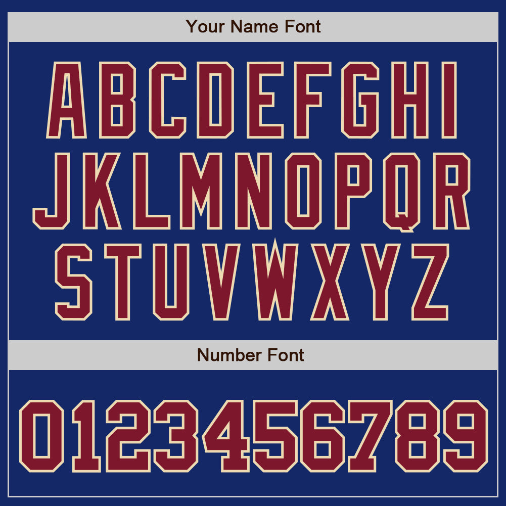 Custom Royal Crimson-City Cream Authentic Baseball Jersey - Sky-Custom