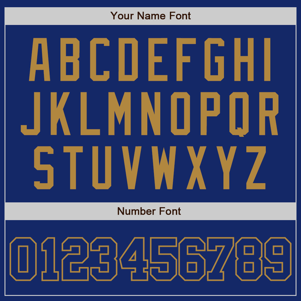 Custom Royal Royal-Old Gold Authentic Baseball Jersey - Sky-Custom