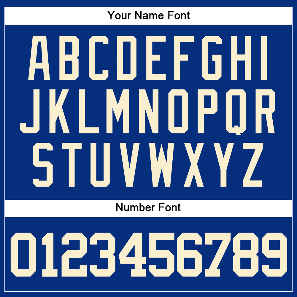 Custom Royal Cream Authentic Baseball Jersey - Sky-Custom