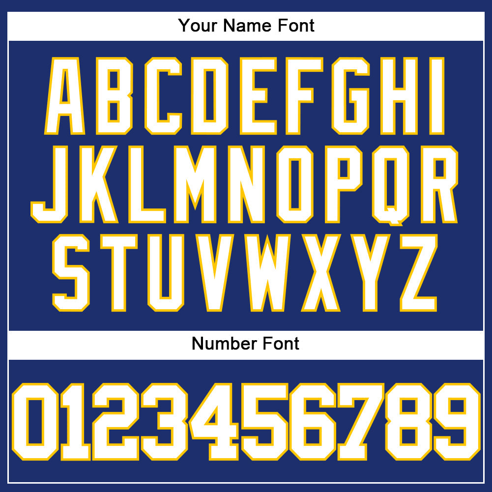 Custom Royal White-Yellow Authentic Baseball Jersey - Sky-Custom