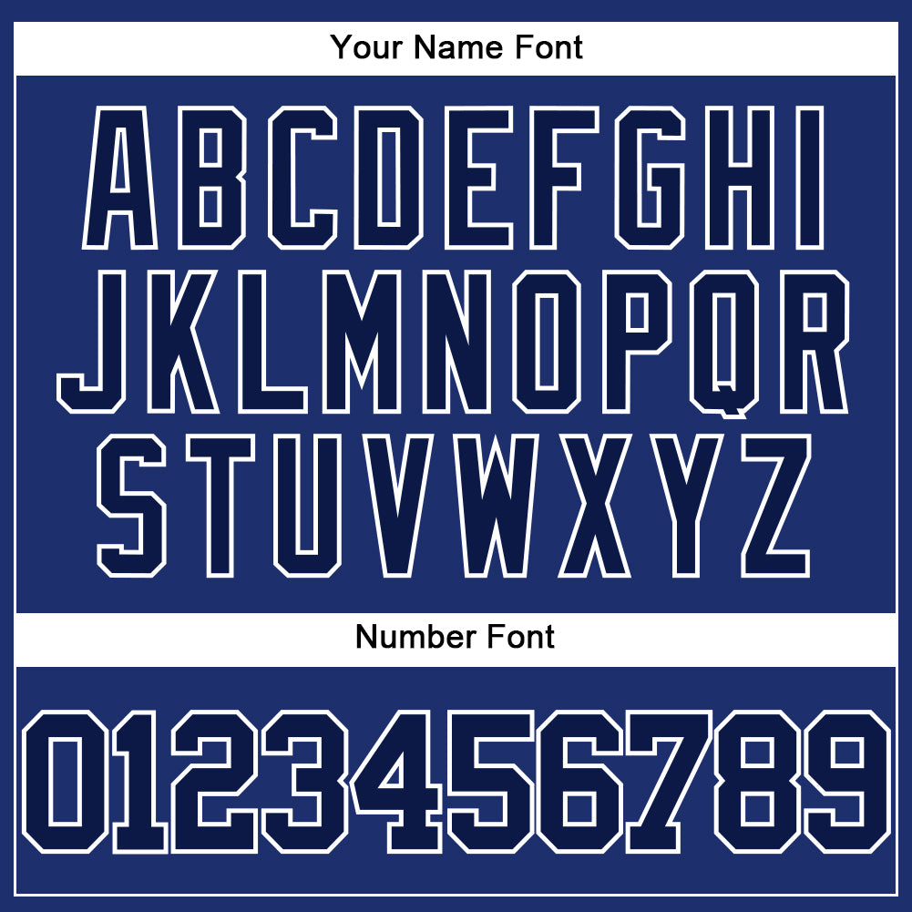 Custom Royal Navy-White Authentic Baseball Jersey - Sky-Custom