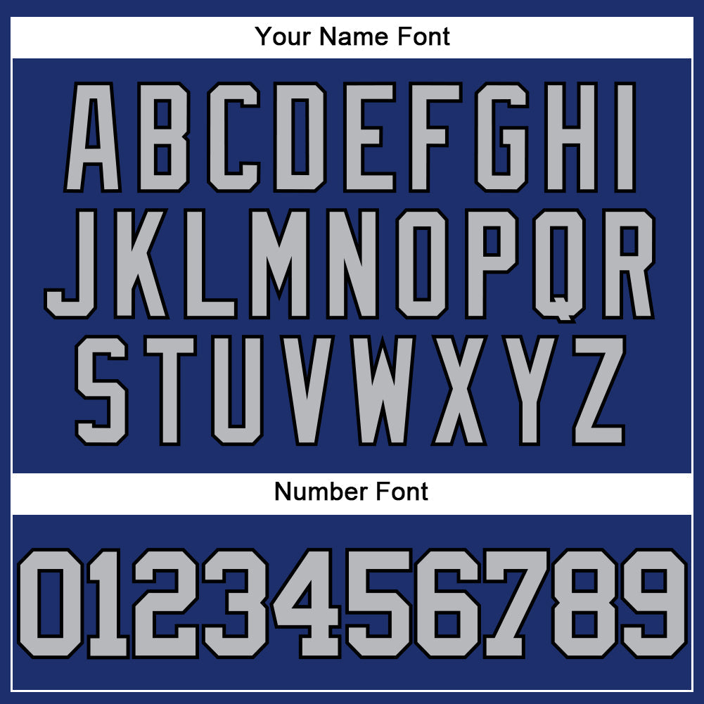 Custom Royal Gray-Black Authentic Baseball Jersey - Sky-Custom