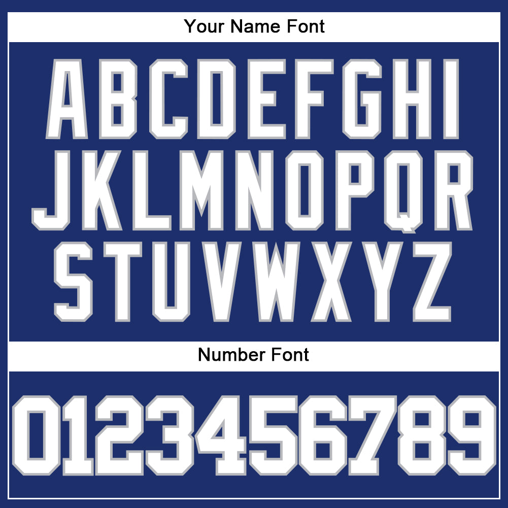 Custom Royal White-Gray Authentic Baseball Jersey - Sky-Custom