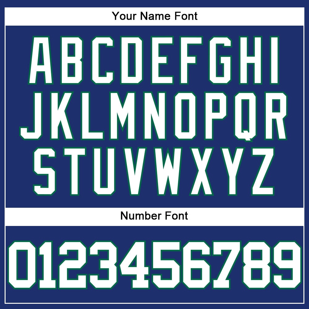 Custom Royal White-Kelly Green Authentic Baseball Jersey - Sky-Custom