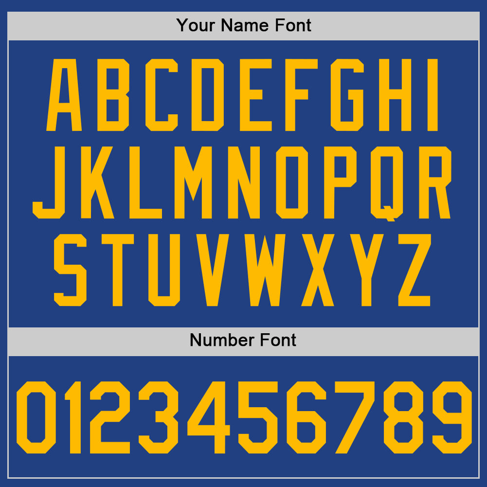 Custom Royal Gold-White Authentic Throwback Baseball Jersey - Sky-Custom